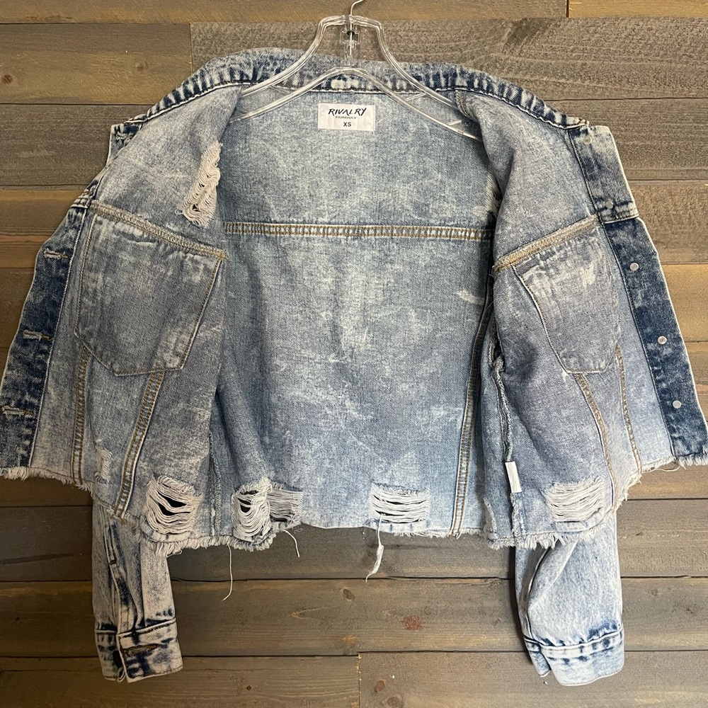 Rivalry Runway Yee Haw Distressed Denim Jacket - Picture 3 of 6